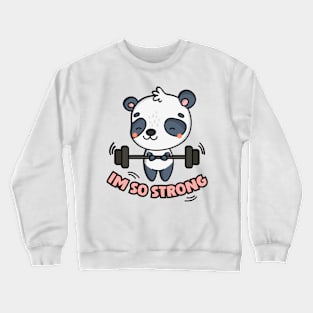 Cute Sport Panda Crewneck Sweatshirt